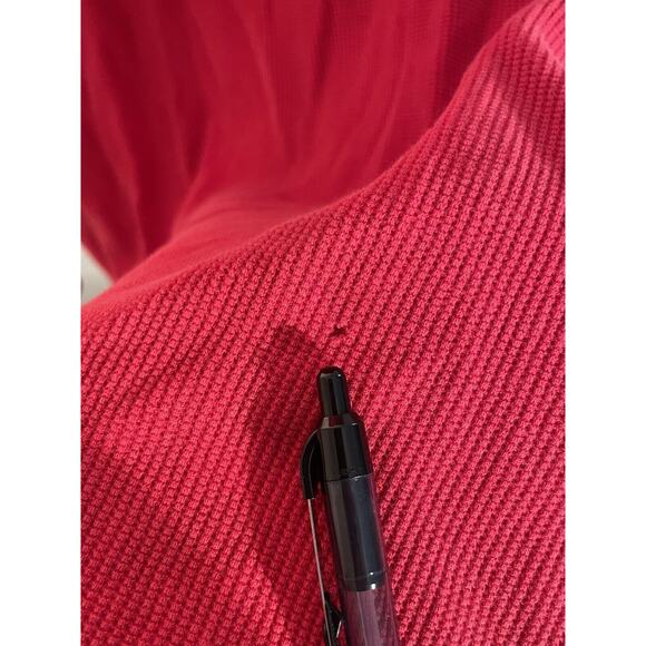 VTG Marithe Francois Girbaud Long Sleeve Distressed Grudge Red Crewneck Sz XXXL - Picture 6 of 12